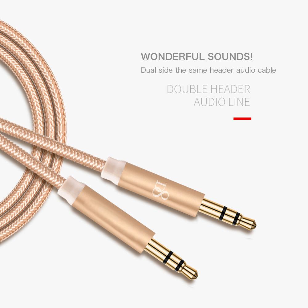 3.5MM Nylon Braided Audio Cable 1 Meter