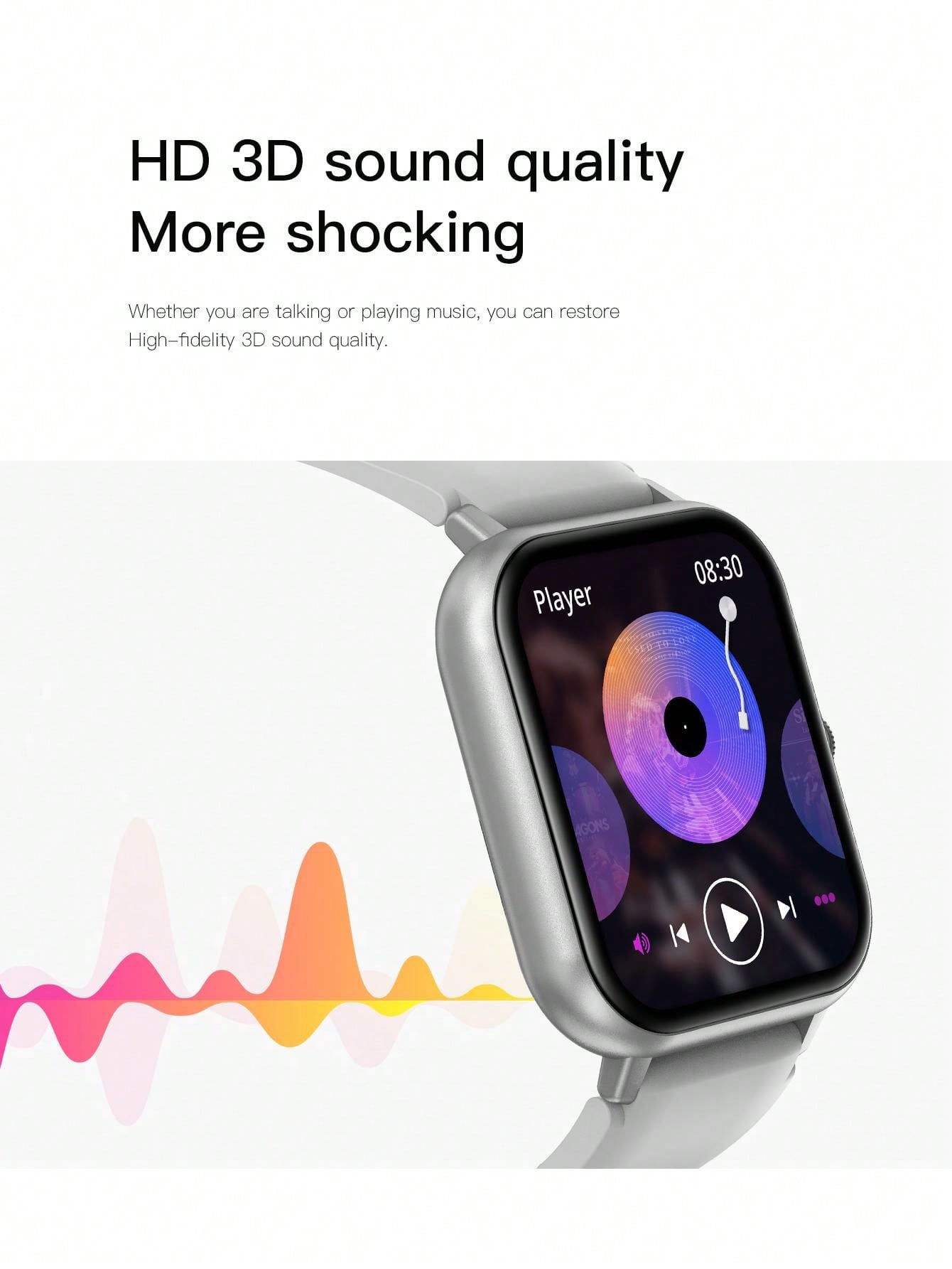 D8 Women's Smartwatch, 1.83" Touchscreen, Waterproof, 100+ Sports Modes