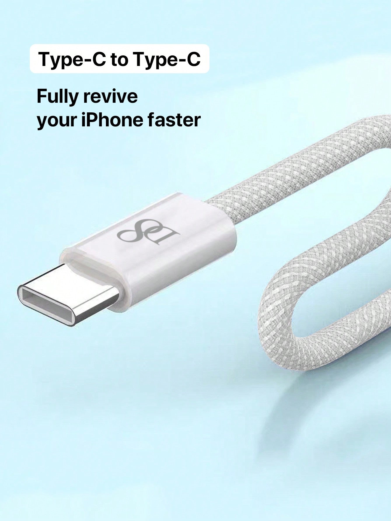 D8 20W USB C Fast Charger, PD Power Wall Charger, USB C to USB C Cable for iPhone 15, iPad