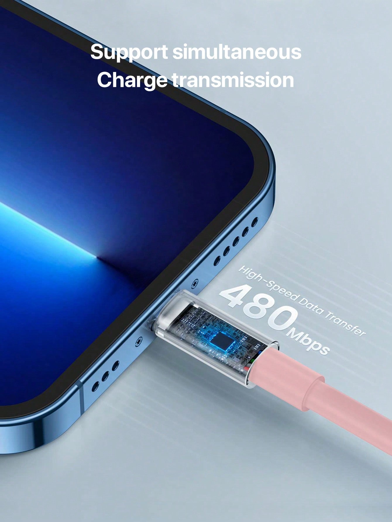 D8 MFi Certified USB-A to Lightning Cable, 2.4A Fast Charging (0.25M/1M/1.5M/2M)