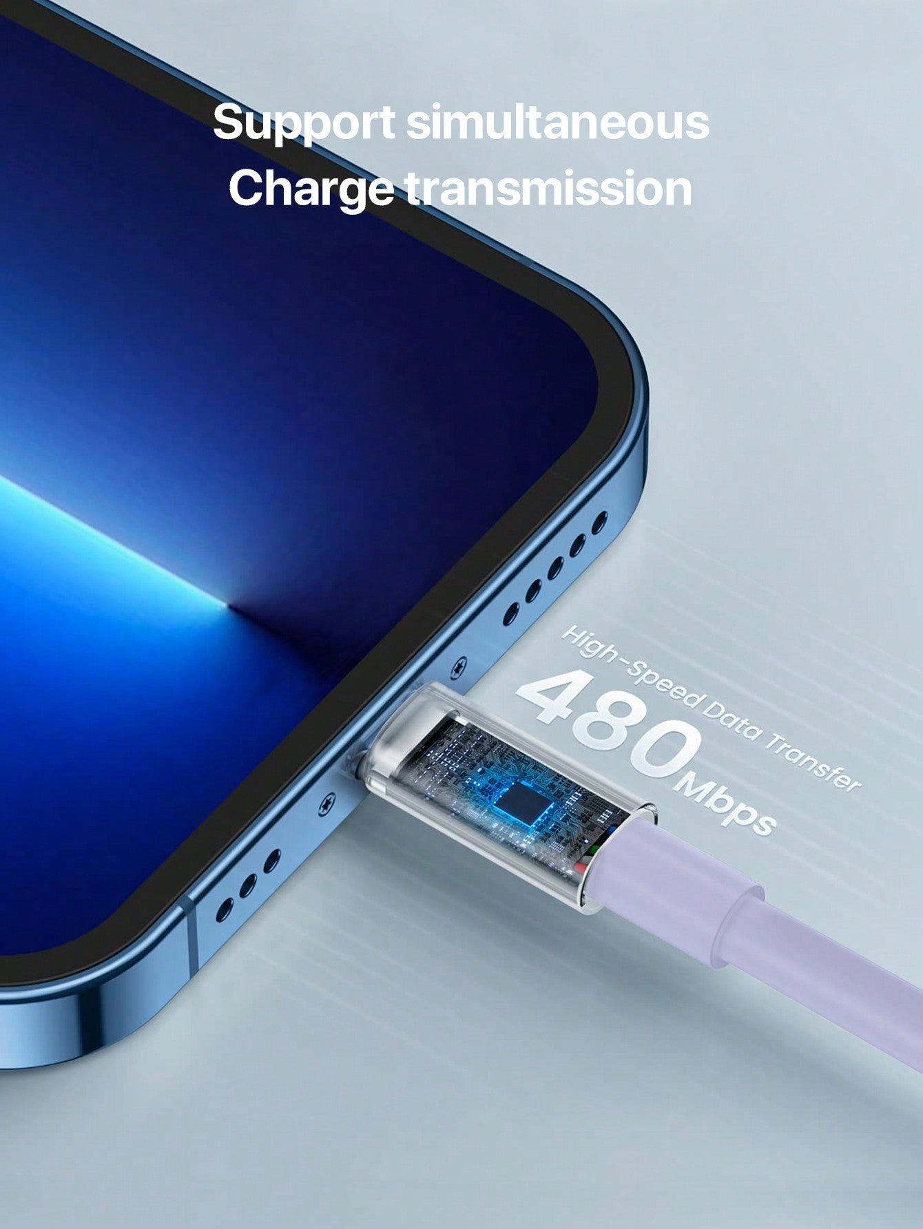 D8 MFi Certified USB-A to Lightning Charger Cable, 2.4A Fast Charging (0.25M/1M/1.5M/2M)