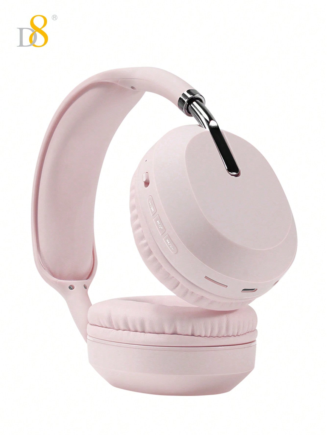 D8 Retractable Over-Ear Headphones, Wireless/Wired, 15H Playtime, Foldable