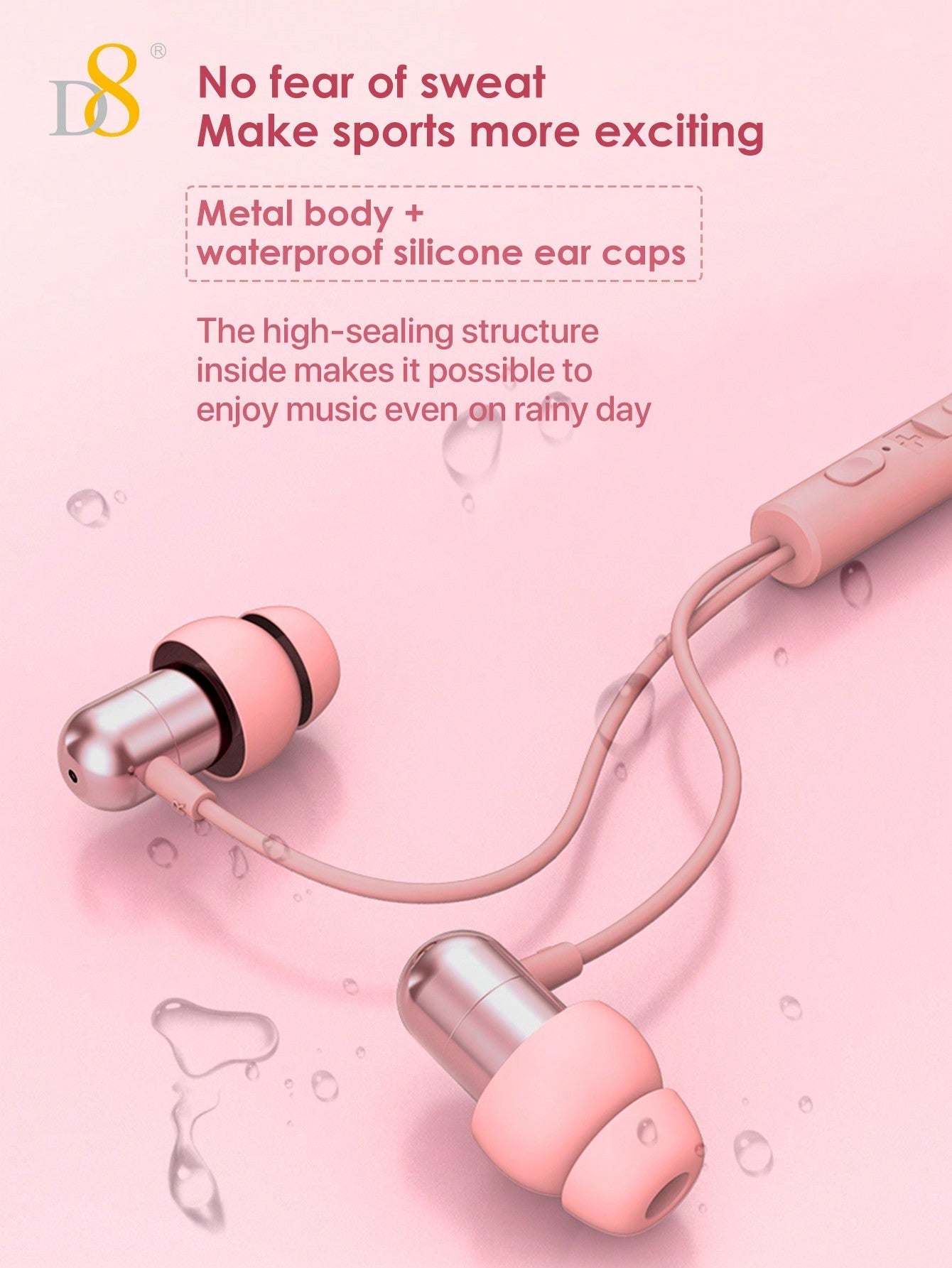 D8 USB-C Sleep Headphones, Wired Earbuds, Bass & Noise Isolation, iPhone/Android