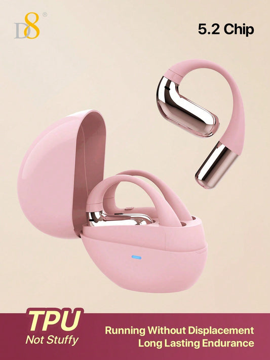 D8 Open-Ear Sport Headphones, 5.2 Stereo, Bass Boost, 7H Playtime, IPX5