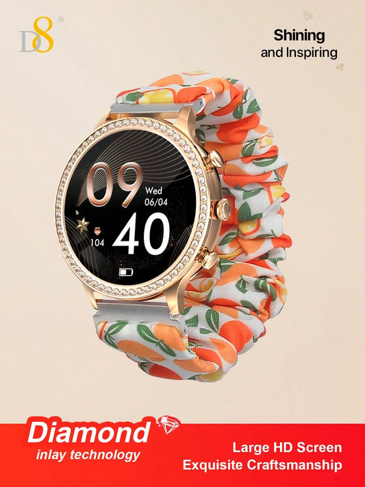 D8 Smartwatch for Women - 1.32" Display, Call Function, IP68 Waterproof, Stylish