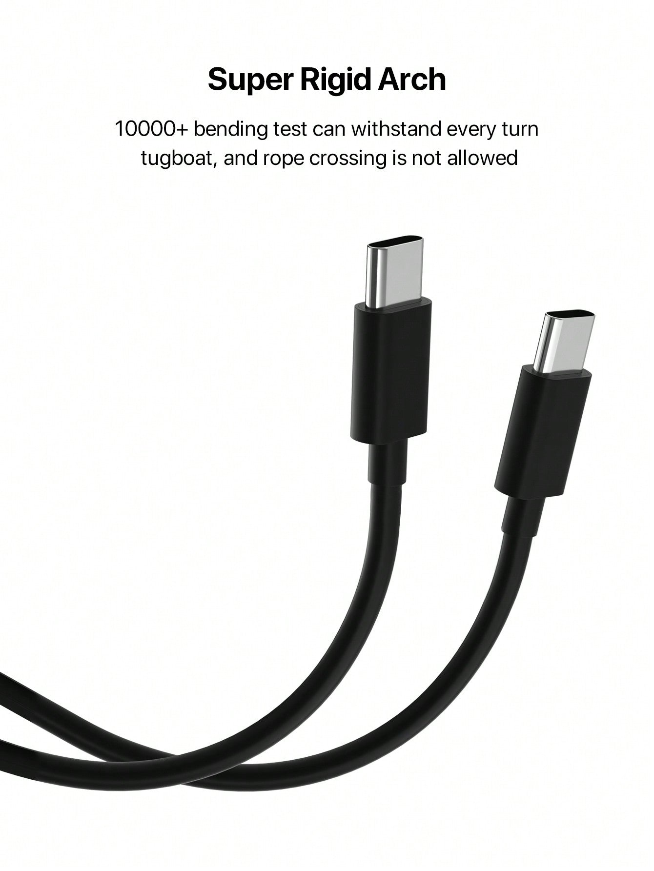 D8 2-Pack USB C to USB C Cable - Fast Charging, 60W, 3.3ft, Nylon Braided