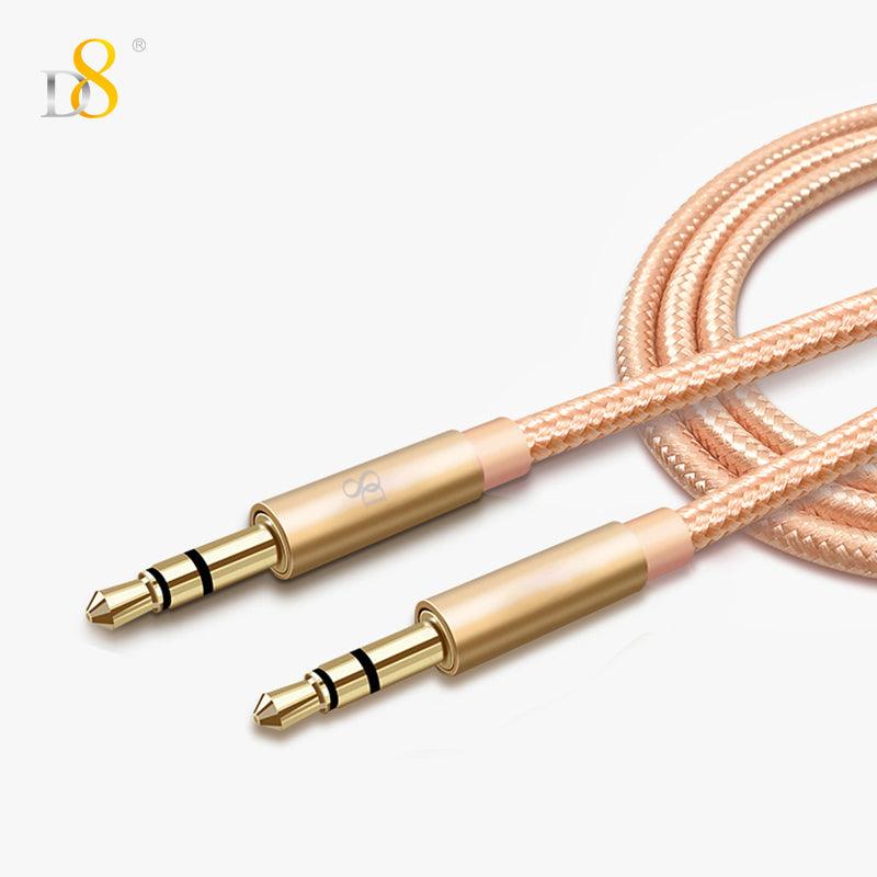 3.5MM Nylon Braided Audio Cable 1 Meter