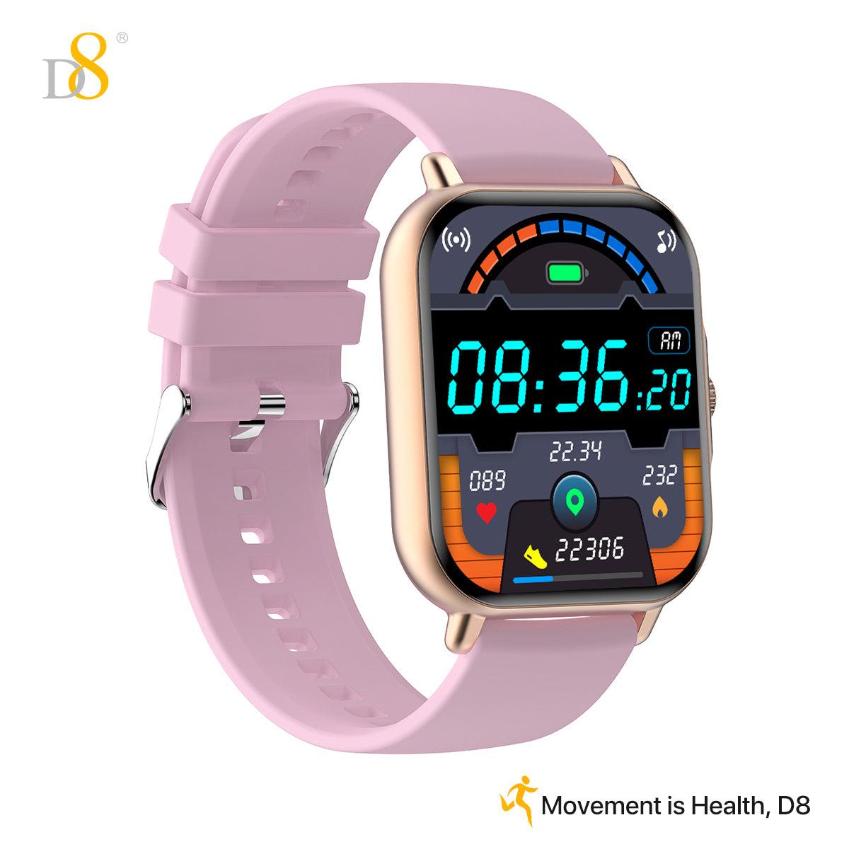 D8UP3 Smart Watch with Call Function, Health Monitoring, Sport Detection, Fitness Tracker for Men and Women, Compatible with iOS & Android
