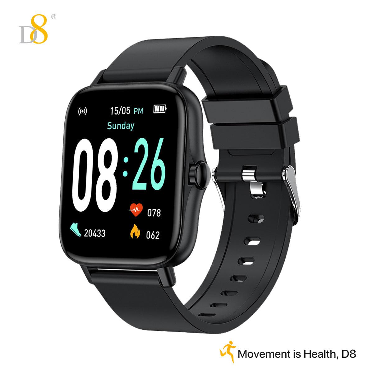 D8UP3 Smart Watch with Call Function, Health Monitoring, Sport Detection, Fitness Tracker for Men and Women, Compatible with iOS & Android