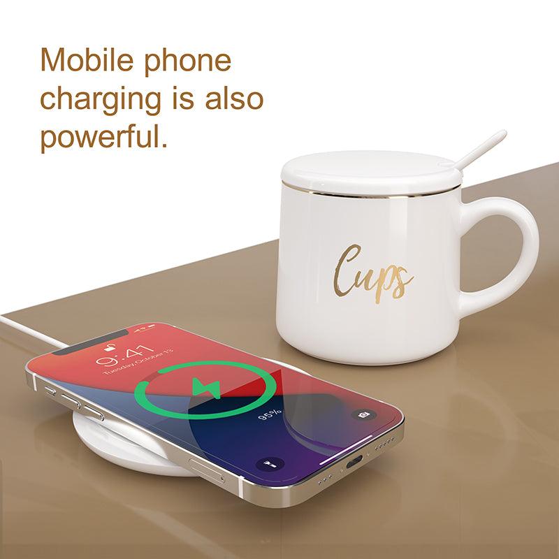 Dynamic8 Wireless Charging 55℃ Thermostatic Coffee Mug - PC Material