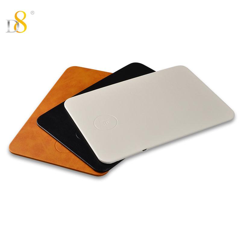 Dynamic8 Wireless Charger Mouse Pad | PU/Leather, 7.5-10W, Brown