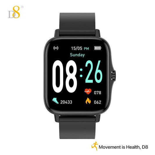 D8UP3 Smart Watch with Call Function, Health Monitoring, Sport Detection, Fitness Tracker for Men and Women, Compatible with iOS & Android