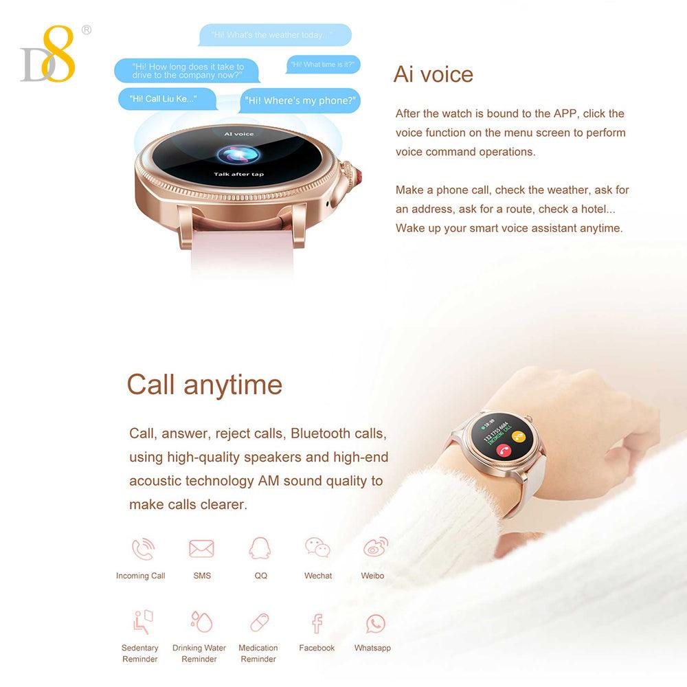 IP68 Waterproof Activity Tracker Smartch For Woman - Dynamic8