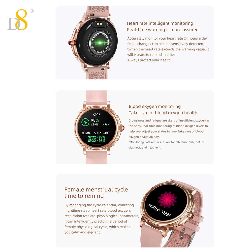 IP68 Waterproof Activity Tracker Smartch For Woman - Dynamic8