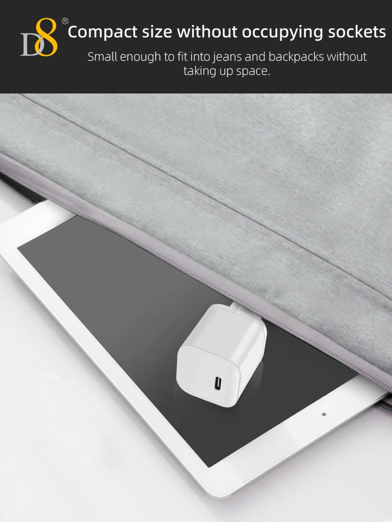 33W USB-C Wall Charger – Fast Charging for iPhone & MacBook | Dynamic8