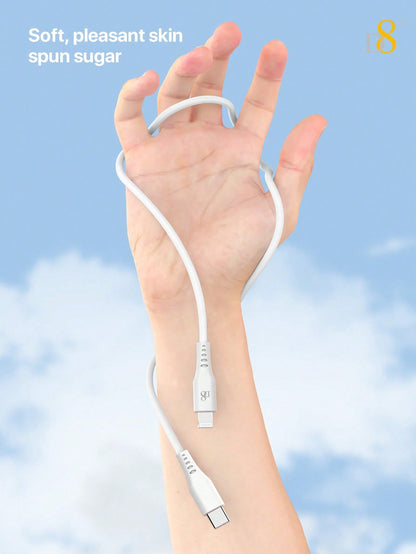 D8 USB-C to Lightning Charger Cable 1.2M – MFi Certified, 2.4A Fast Charging