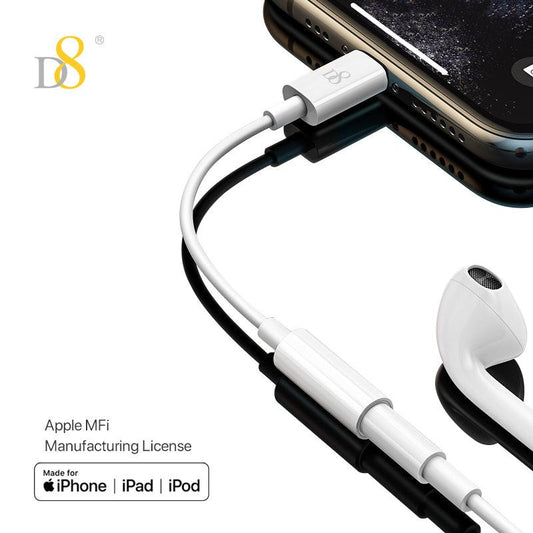 MFi 3.5MM Lightning Audio Adapter | Mobile Accessories - Dynamic8