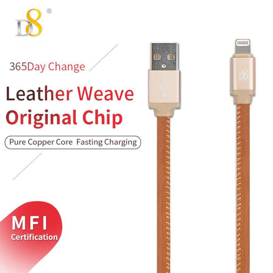PU Wrapped Lightning Power & Sync Cable | Mobile Accessories - Dynamic8